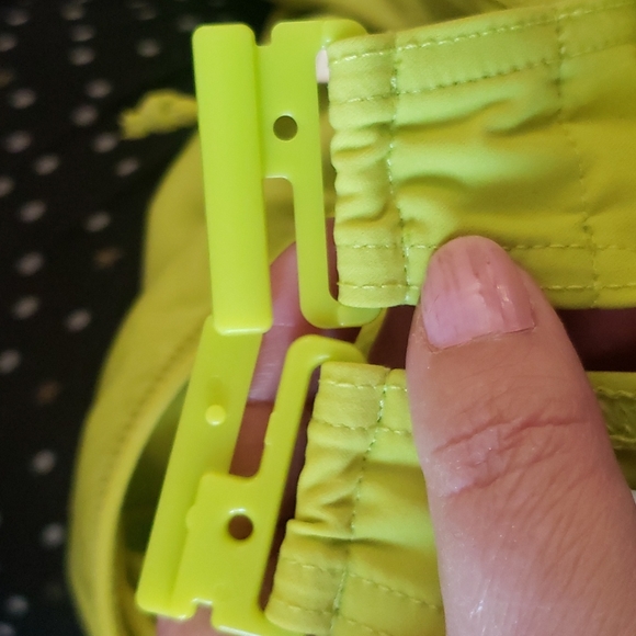 Mason Lejaby Lime Green Two Piece Bikini Swimsuit, L & XL - Picture 10 of 13